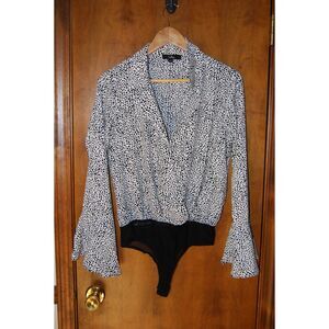 Lulus Animal print bodysuit top Woman size Small